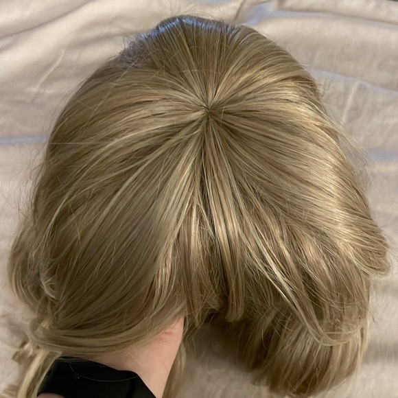 Long Length Blonde Wig with Side Swept Bangs main image 8
